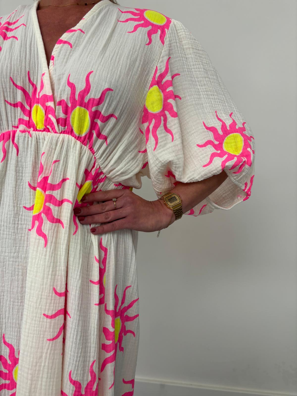 Maxi dress/Sunshine white