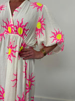 Maxi dress/Sunshine white