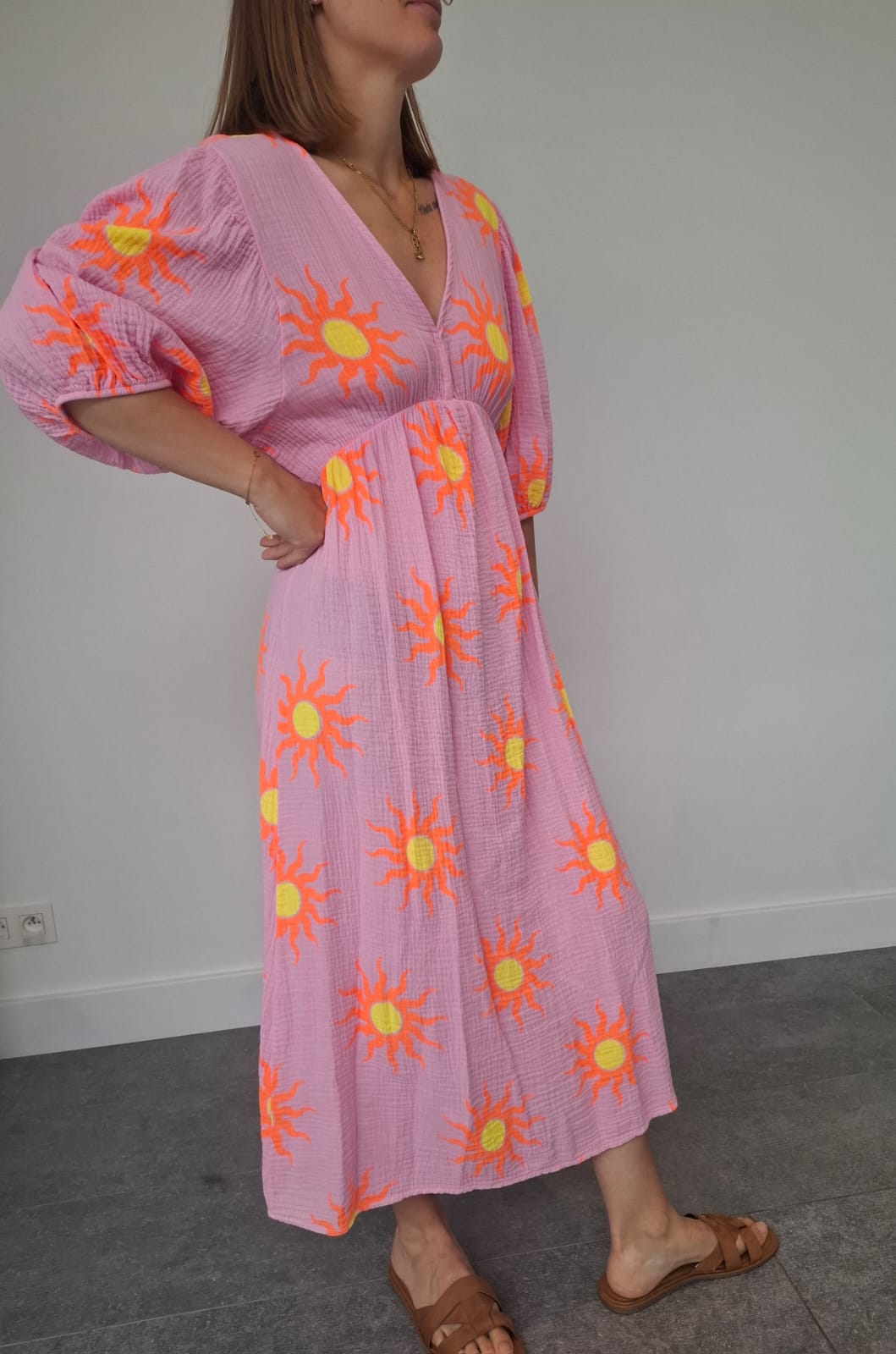 Maxi Dress/ Sunshine Pink