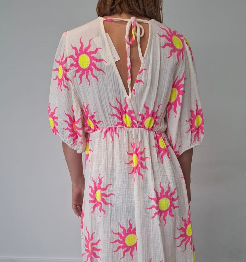 Maxi dress/Sunshine white