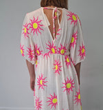Maxi dress/Sunshine white