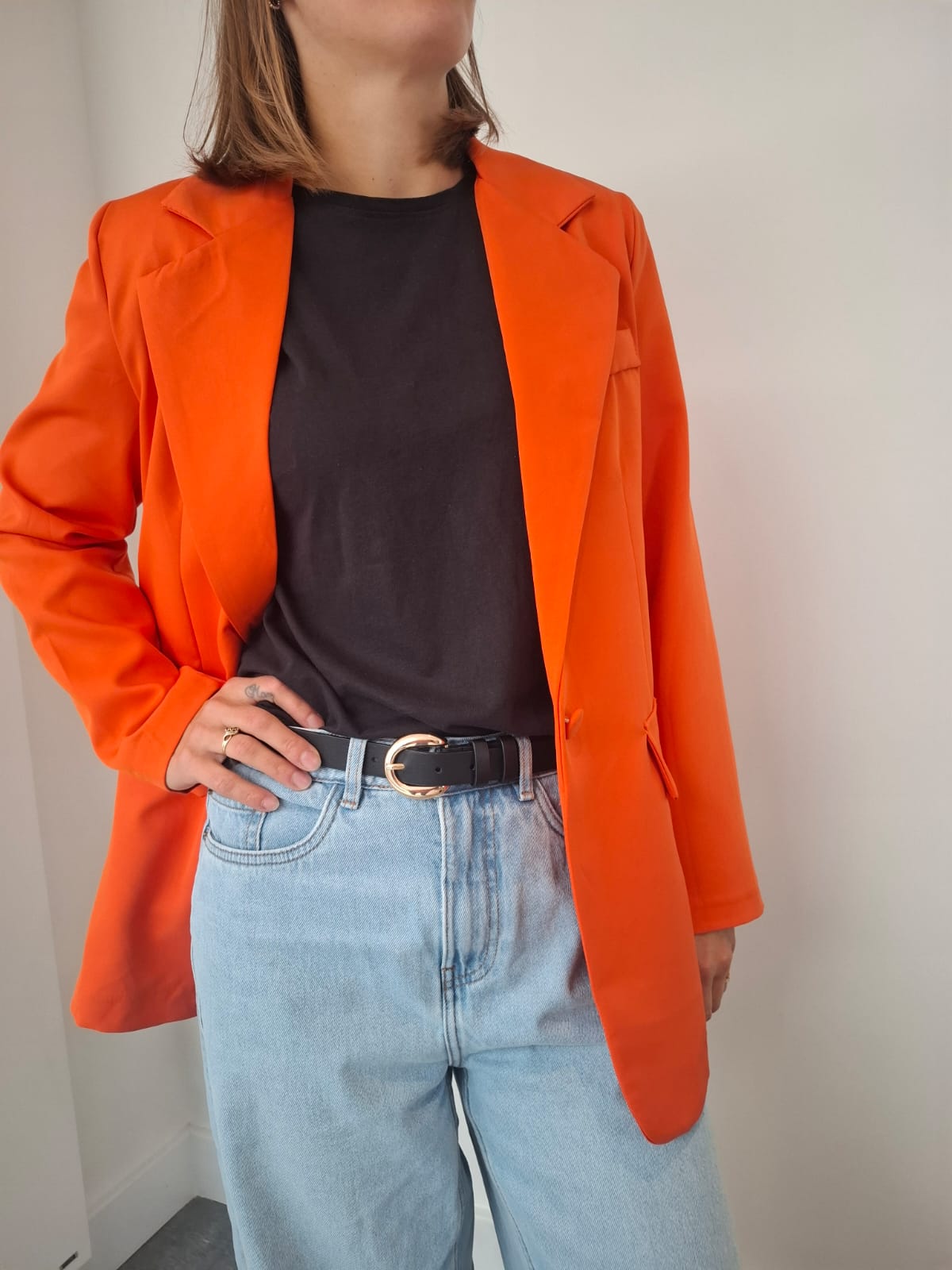 Oversized blazer/ Orange