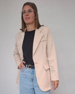 Oversized blazer/ Ecru