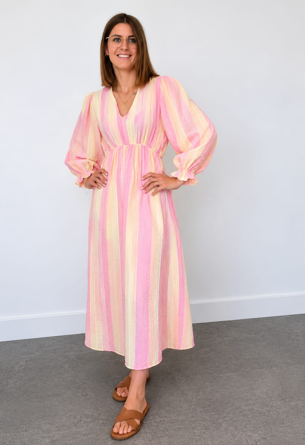 Maxi Dress/Candy stripe