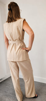Elegant Plissé two-piece/Ecru