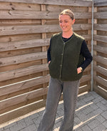 Teddy gilet/khaki