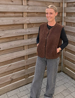 Teddy gilet/brown