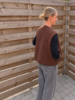 Teddy gilet/brown