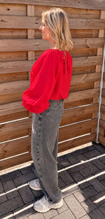 Wide leg jeans/grey